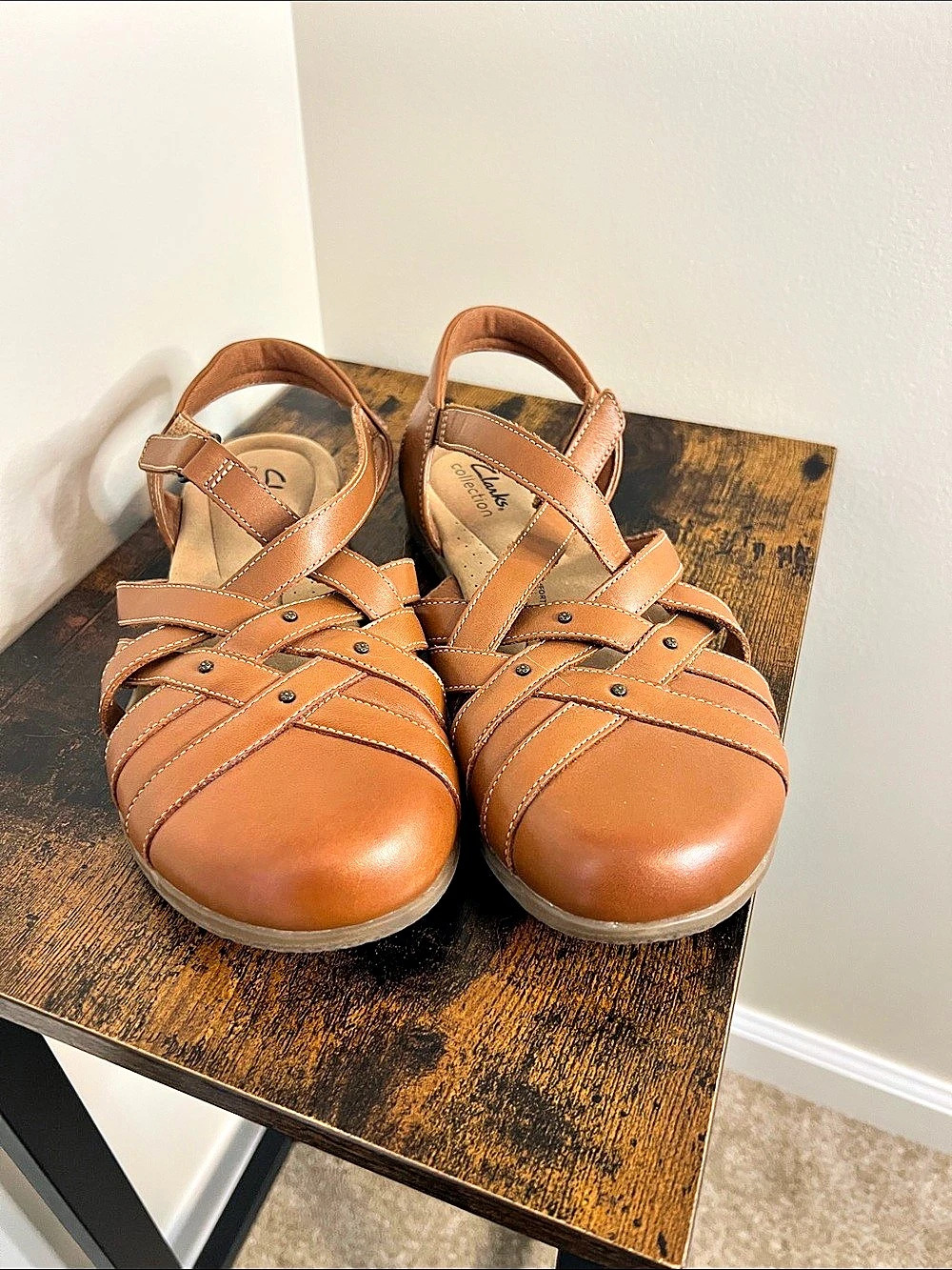 Clarks Collection Elizabelle Sea Strappy Sandals in Brown
